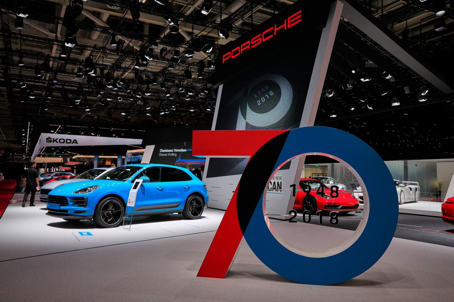 Auto Salon Paris / Mondial Paris Motor Show 2018, France, Paris, 02 2019 Porsche Macan Debuts In Europe With 245 PS 2.0L Turbo-Four