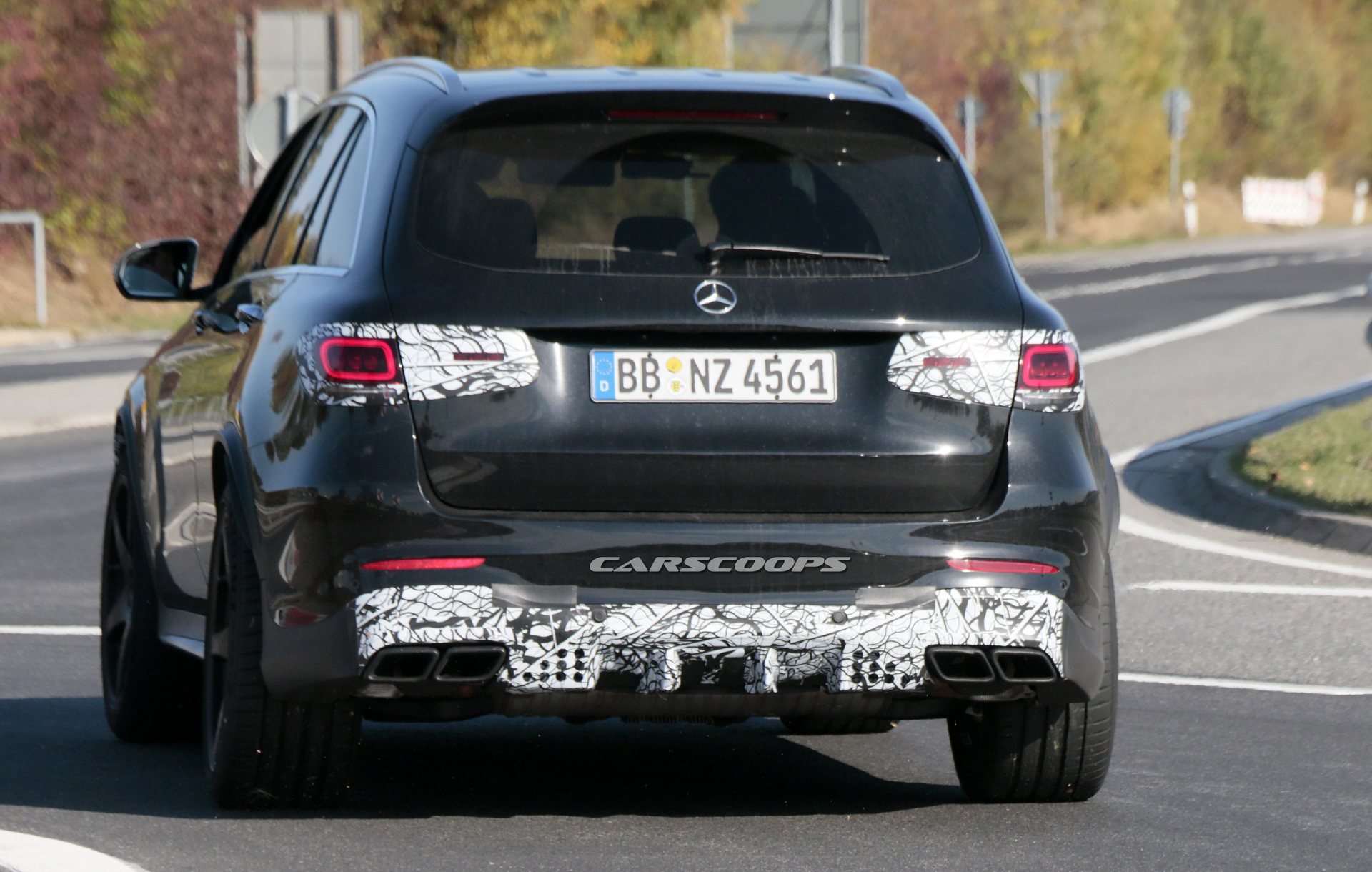 2019 mercedes amg glc63 facelift spy 18 2020 Mercedes-AMG GLC 63 Gets A Mild Makeover, Coming Next Year