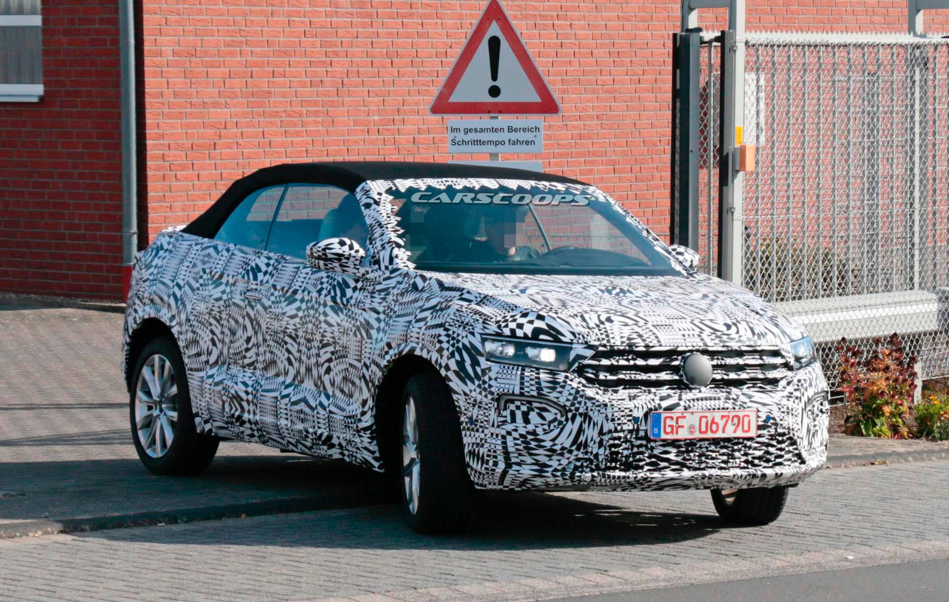 2020 VW T-Roc Cabriolet spy shots 27 2020 VW T-Roc Convertible SUV Reveals Its Soft Top For The First Time