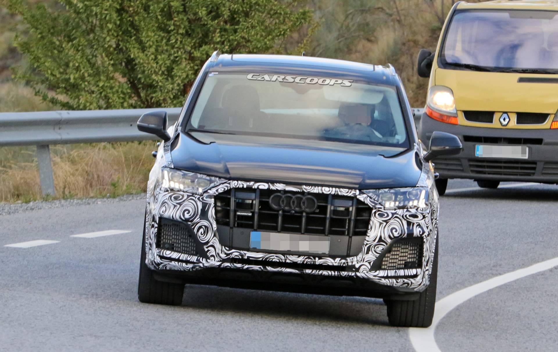 2020 Audi SQ7 spy shots 1 Brawny 2020 Audi SQ7 Comes Out Of Hiding As Well