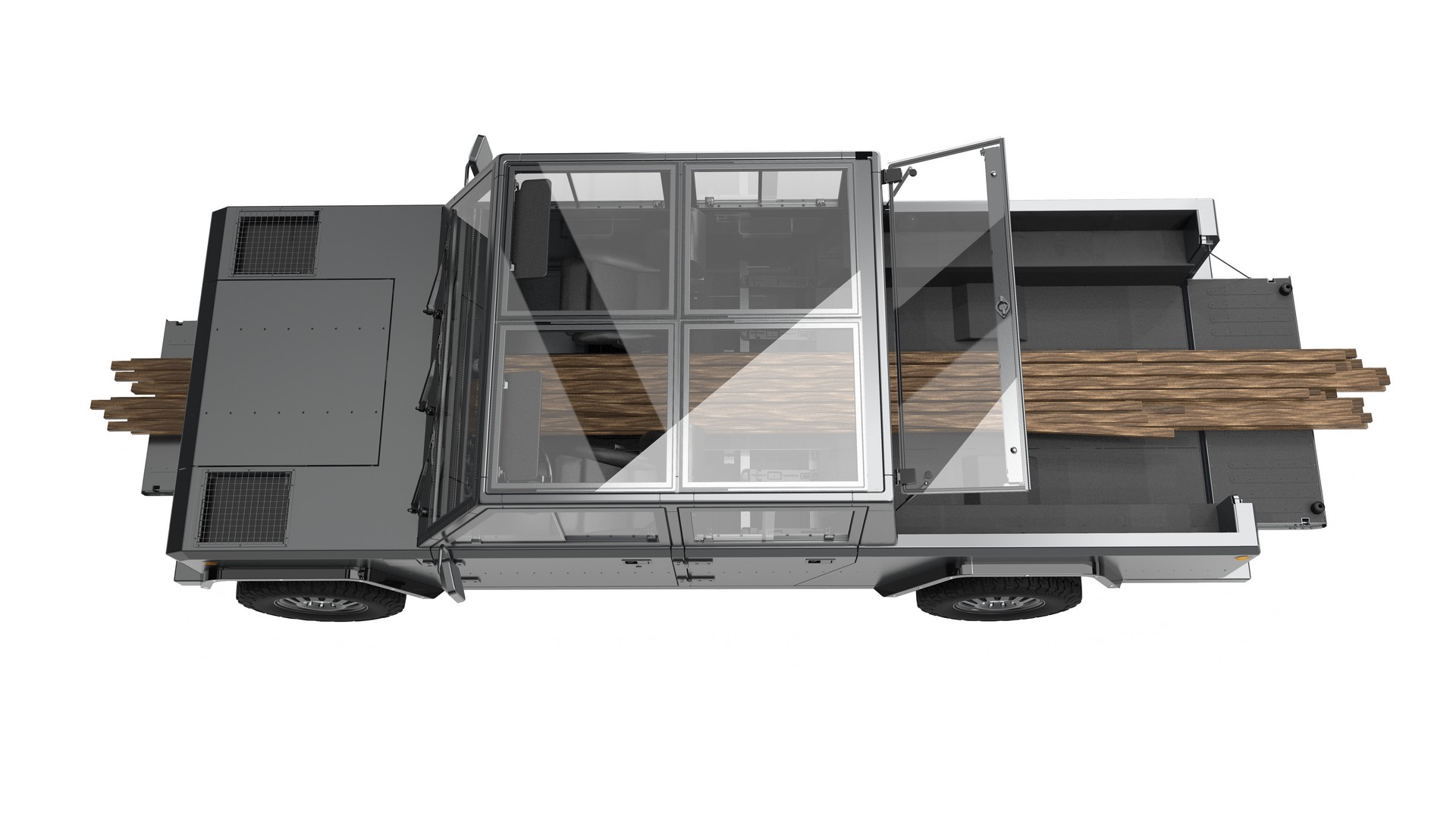 Bollinger Motors B2 Pickup-10 Bollinger’s New B2 Pickup Has An Electric Powertrain With 520 HP