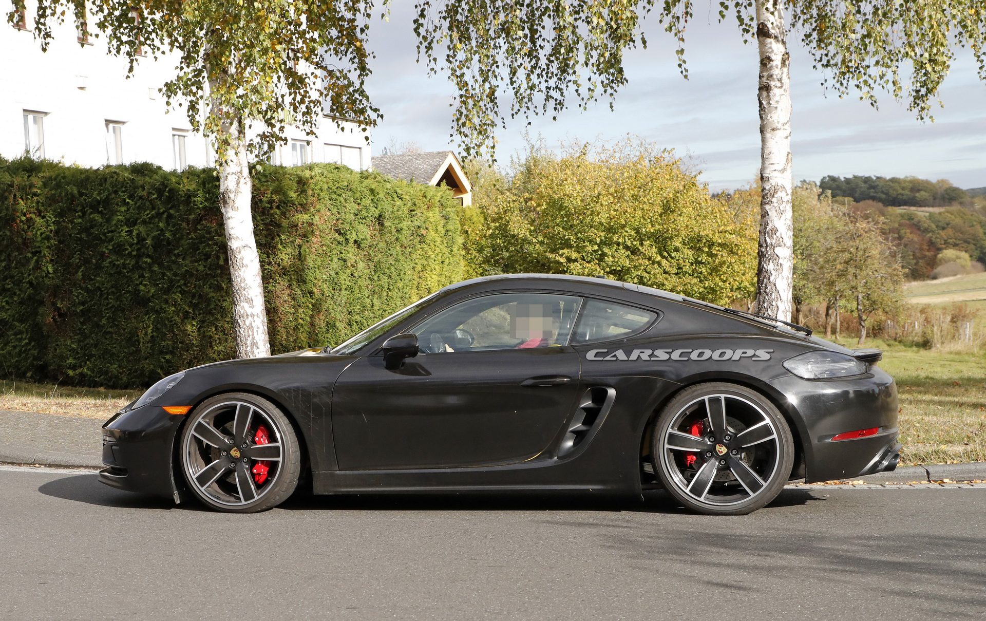 2019 porsche cayman t spy shots 5 2019 Porsche 718 Cayman T Prototype Caught On Its Way To The Track