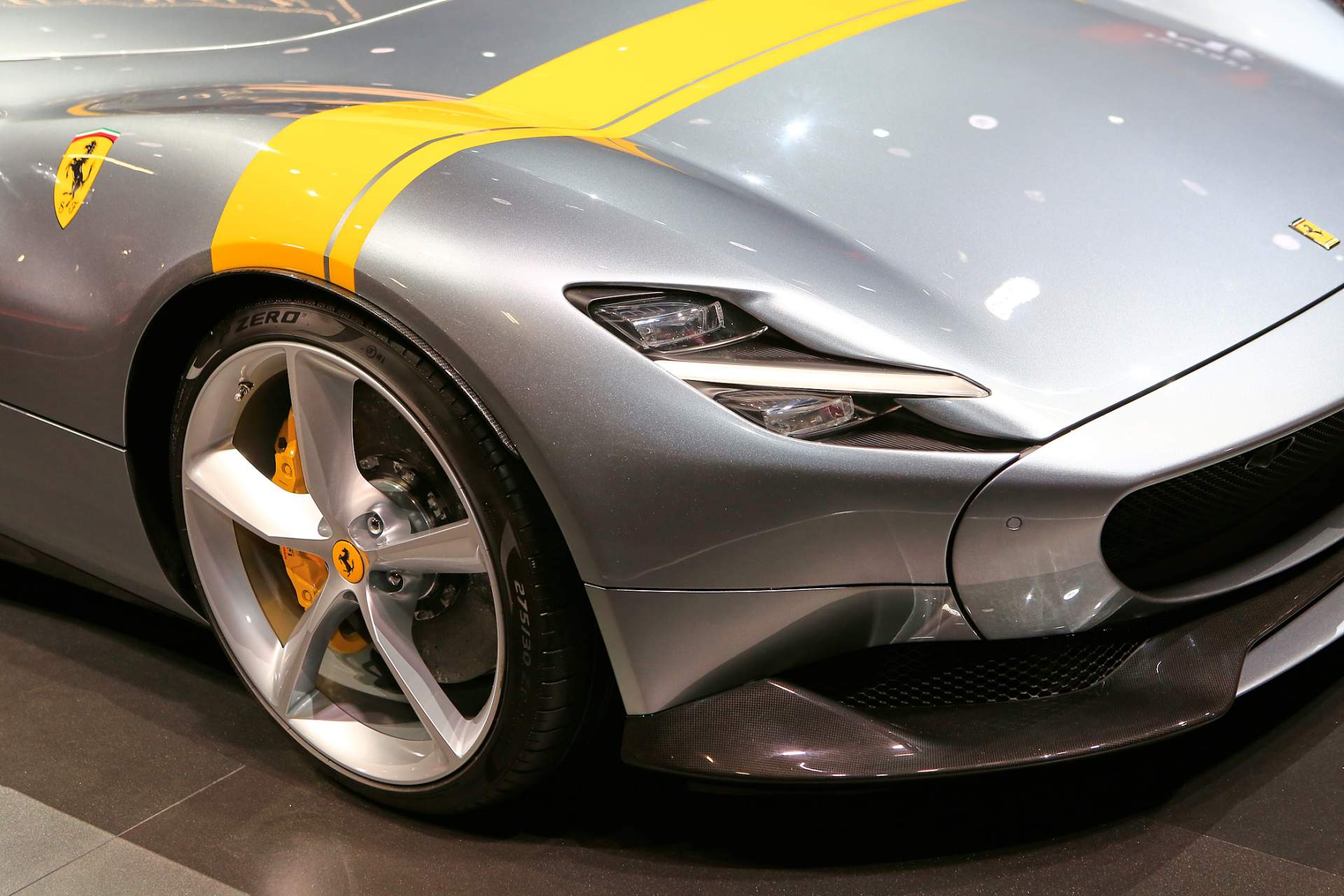 Auto Salon Paris / Mondial Paris Motor Show 2018, France, Paris, 02 Ferrari Monza SP1 And SP2 Look Absolutely Stunning In The Flesh