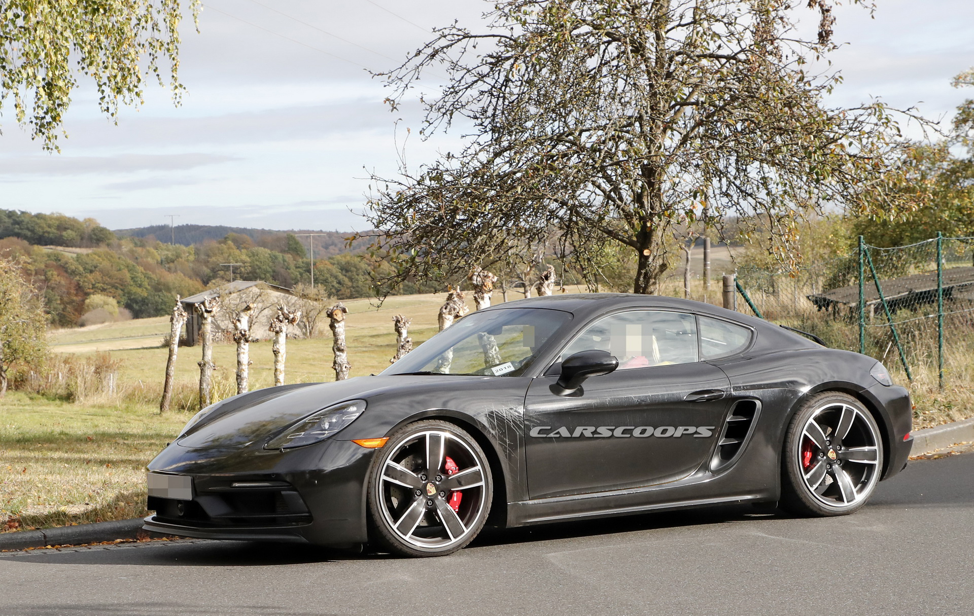 2019 porsche cayman t spy shots 4 2019 Porsche 718 Cayman T Prototype Caught On Its Way To The Track