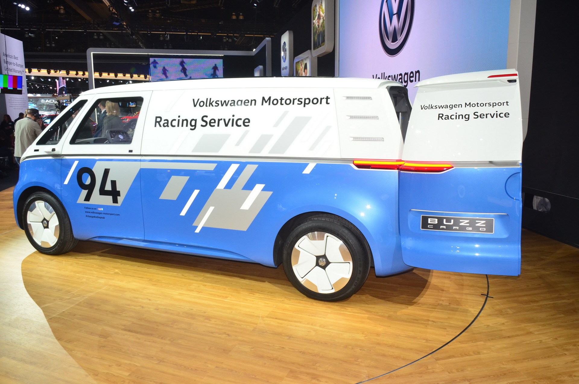 VW Buzz ID Cargo Bus EV 8 Racing Themed VW I.D. Buzz Cargo Gives Us An Early Look Into 2022