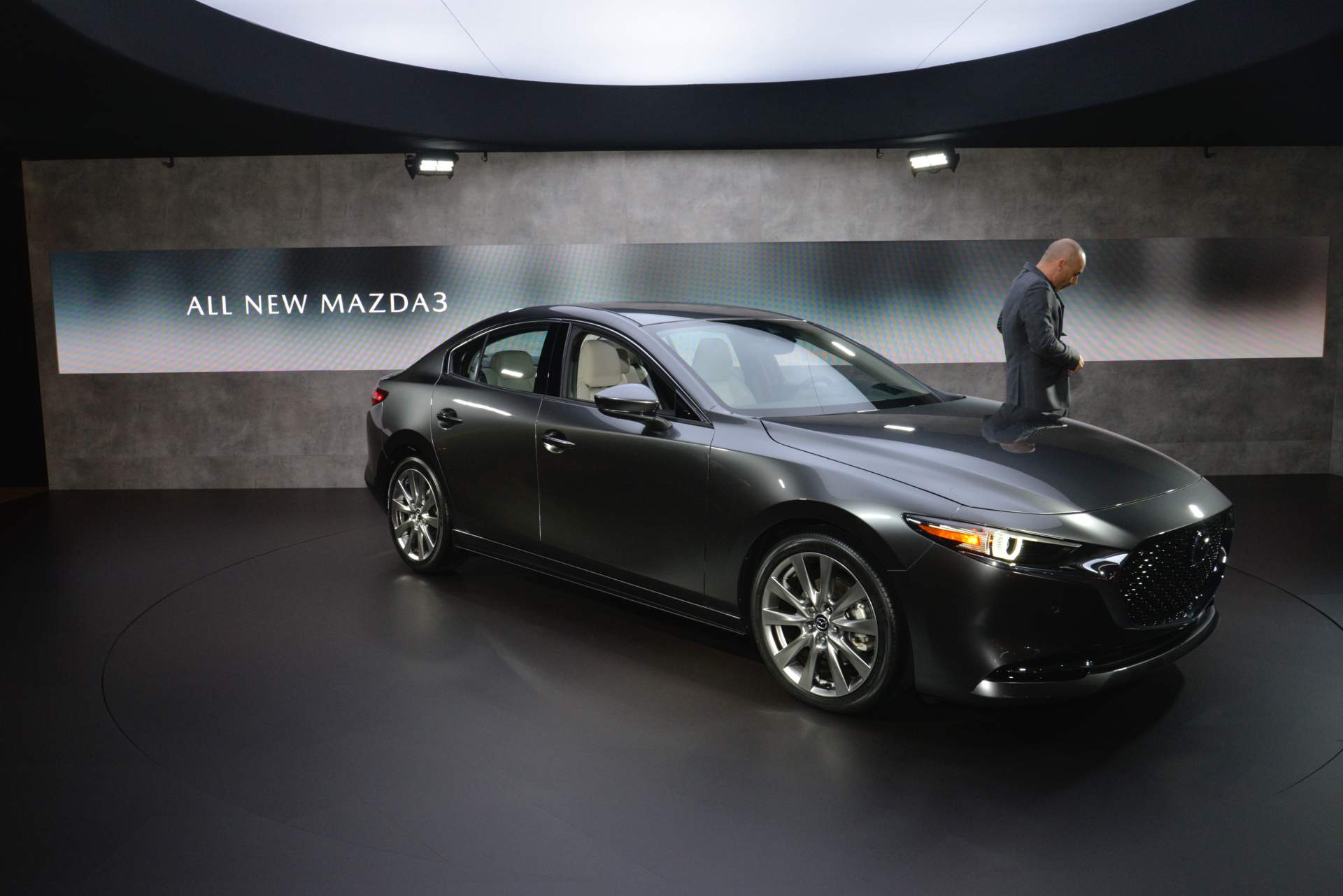 2019 Mazda3 sedan at 2018 LA Auto Show 2 2019 Mazda3 Has Beauty, Brains, And Hopefully Personality Too