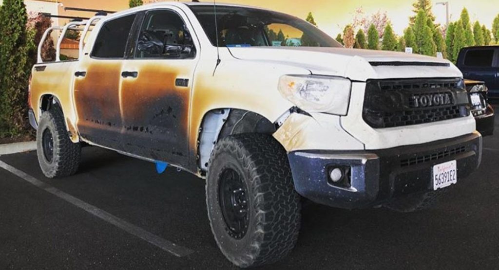 Toyota USA To Replace Heroic Nurse’s Charred Tundra After He Drove Through Californian Fires