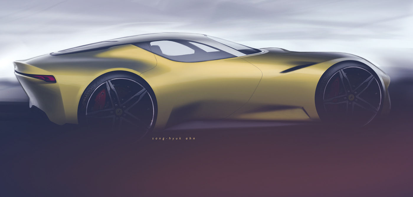 Ferrari 8E8Hyperspeed 04 Ferrari 8E8Hyperspeed Design Looks Like A Suitable Superfast Successor