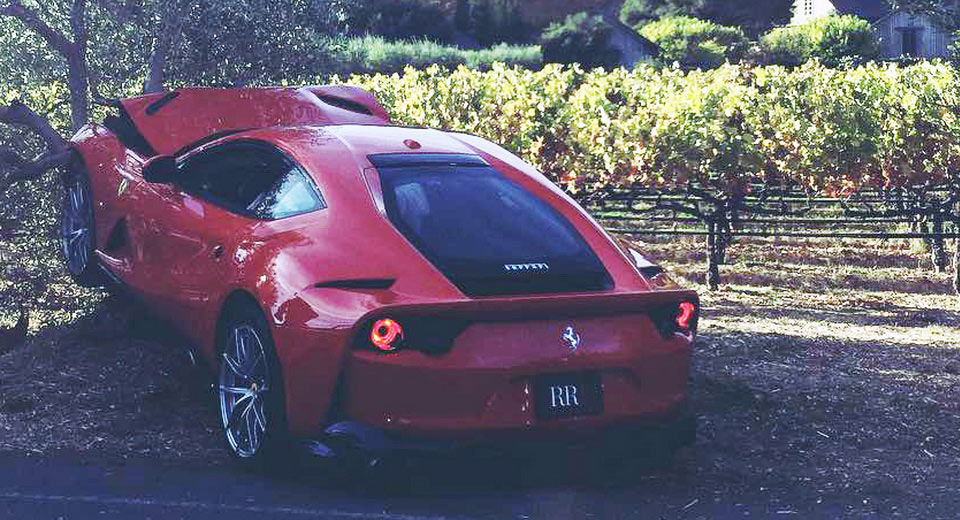  Ferrari 812 Superfast Among Vehicles Crashed At Robb Report Event, 5 Injured