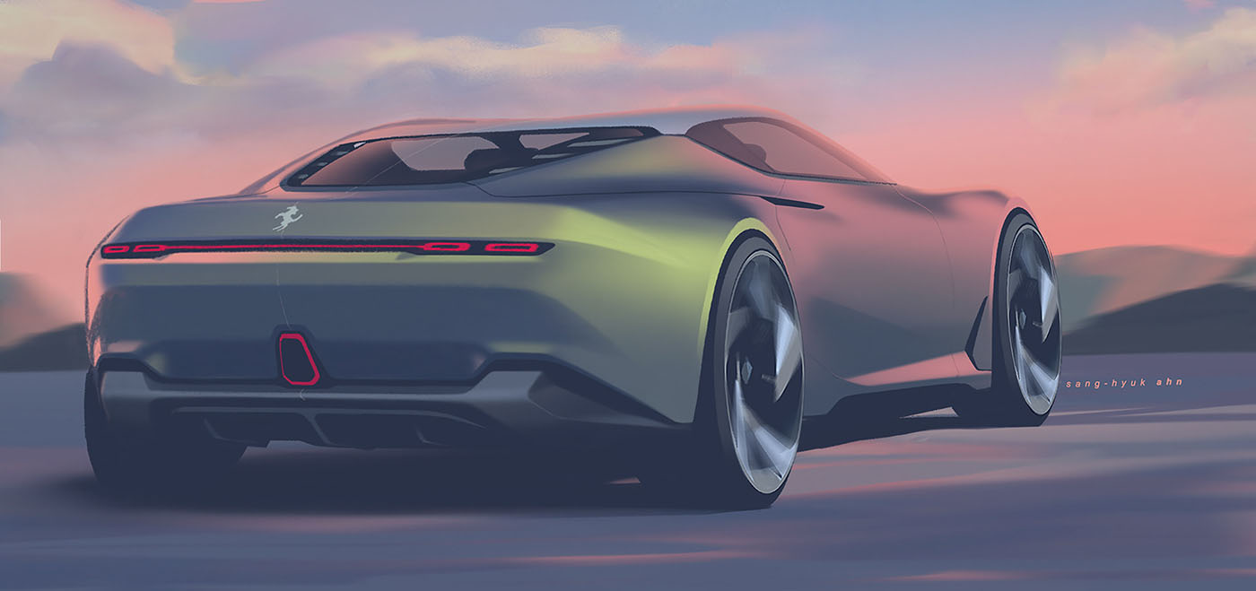 Ferrari 8E8Hyperspeed 02 Ferrari 8E8Hyperspeed Design Looks Like A Suitable Superfast Successor