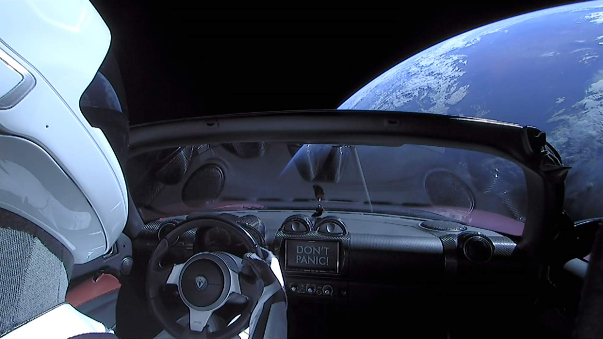 Tesla Roadster and Starman in space 2 Elon Musk’s Tesla Roadster And Starman Now Cruising Past Mars