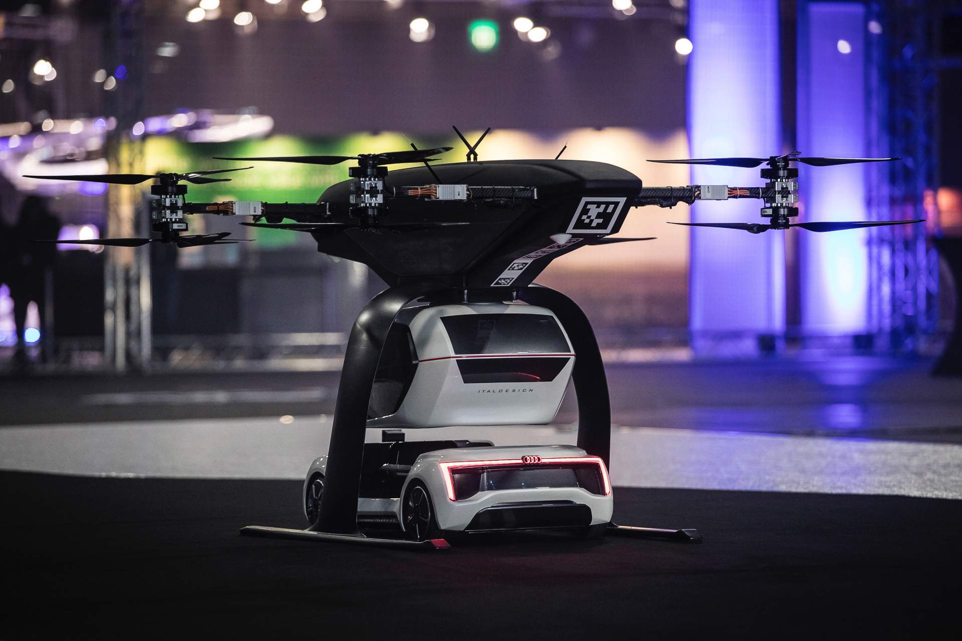 Audi, Airbus and Italdesign test Flying Taxi Concept Audi, AirBus And Italdesign’s Pop.Up Flying Taxi Concept Takes Off For The First Time