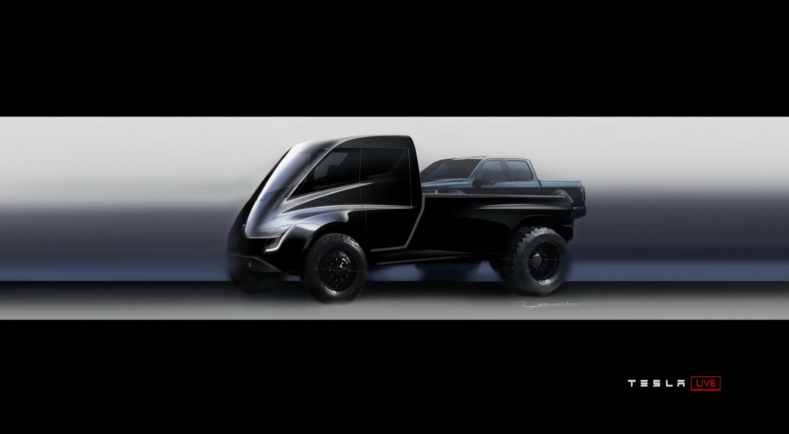 Tesla-Pickup-4 Elon Musk All Fired Up About Tesla’s “Super-Futuristic Cyberpunk” Pickup Truck