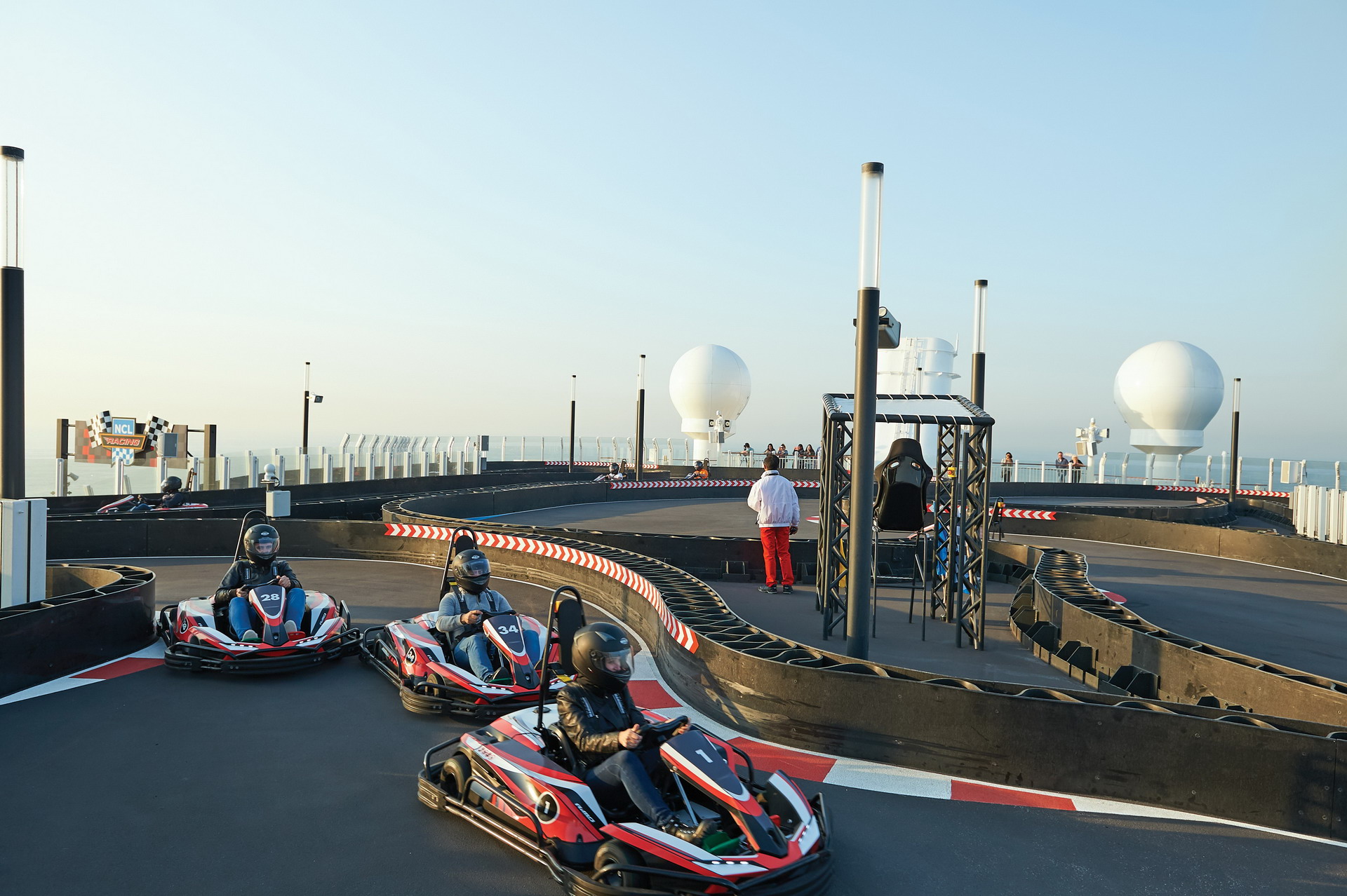 Norwegian Bliss Kaart Racing 18 The ‘Norwegian Bliss’ Cruise Ship Features A Two-Level Go Kart Track