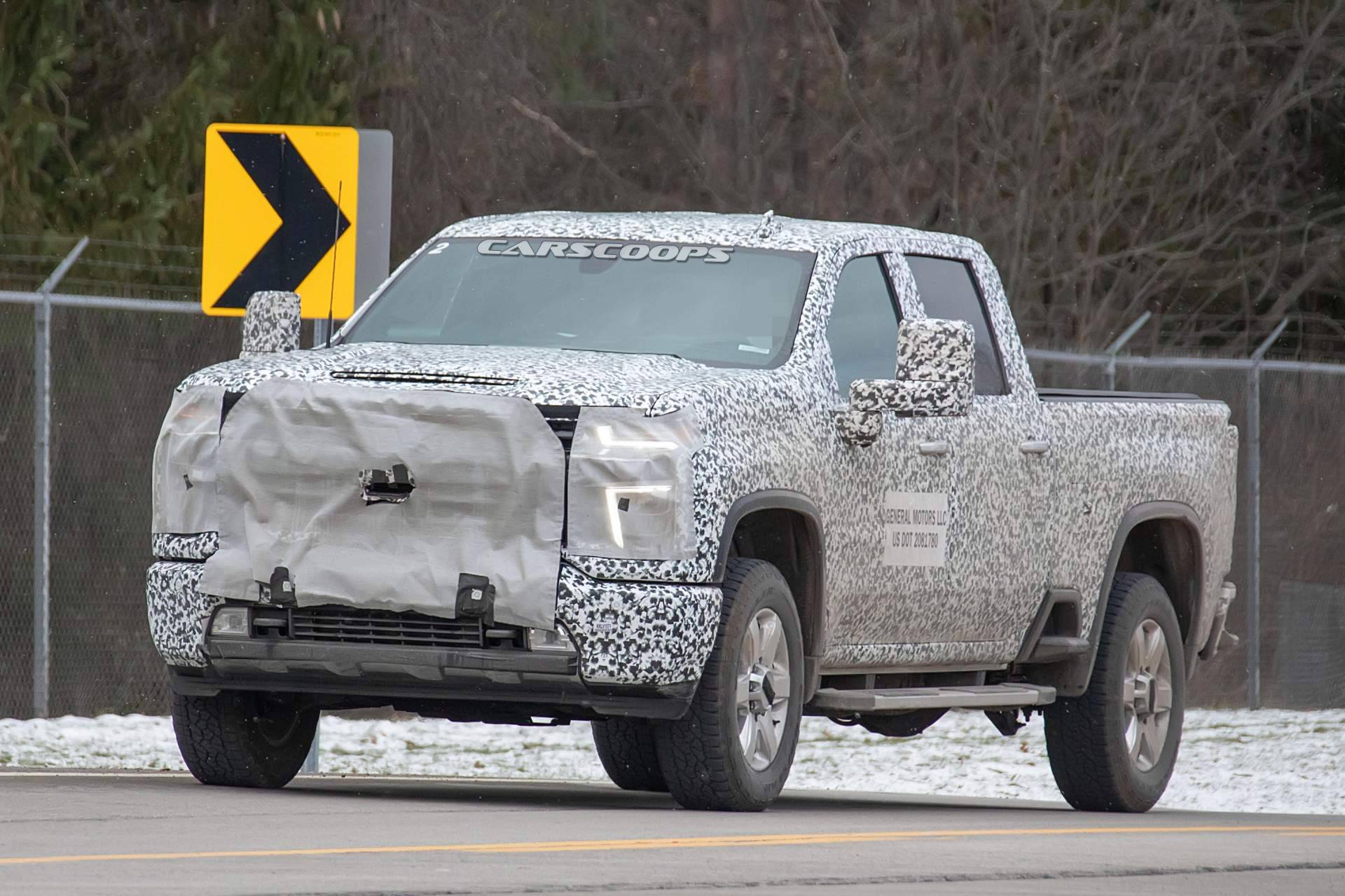 2020 Chevrolet Silverado HD spy shots 1 2020 Chevrolet Silverado HD Drops Heavy Camo To Show 1500-Inspired Design