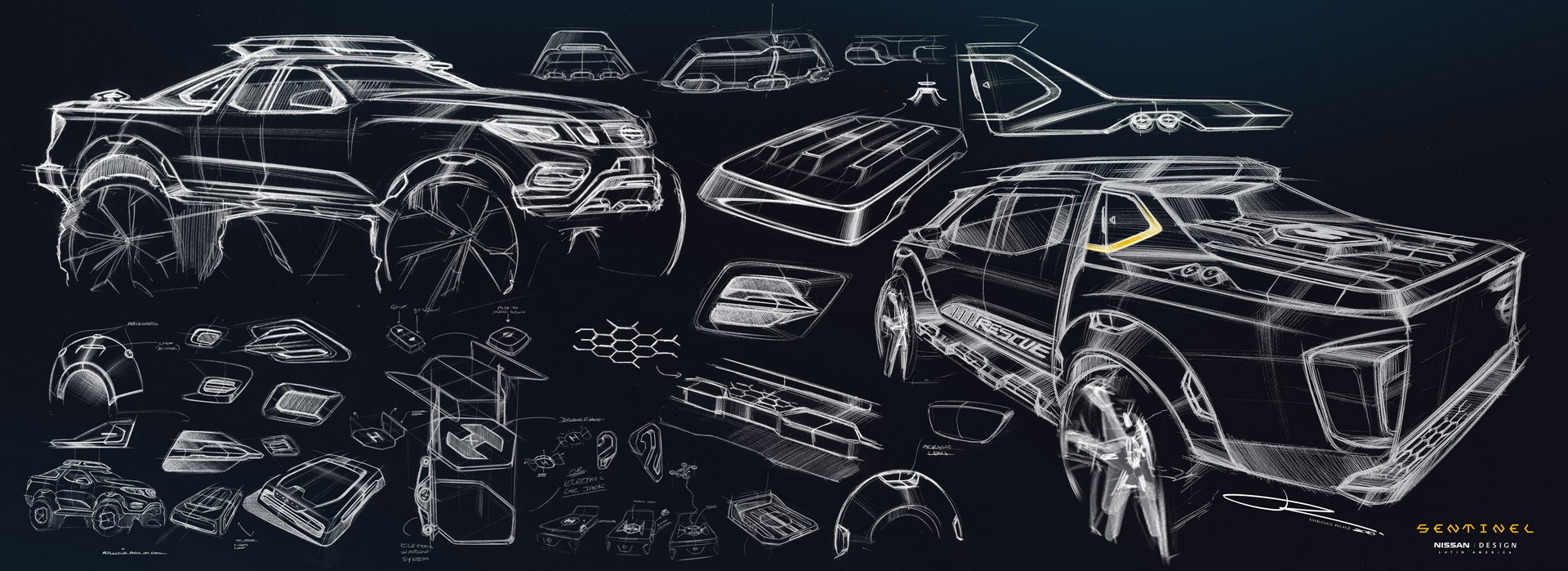 Nissan Frontier Sentinel concept-16 Nissan’s Frontier Sentinel Concept Is A Rugged Rescue Truck With A Drone Landing Pad