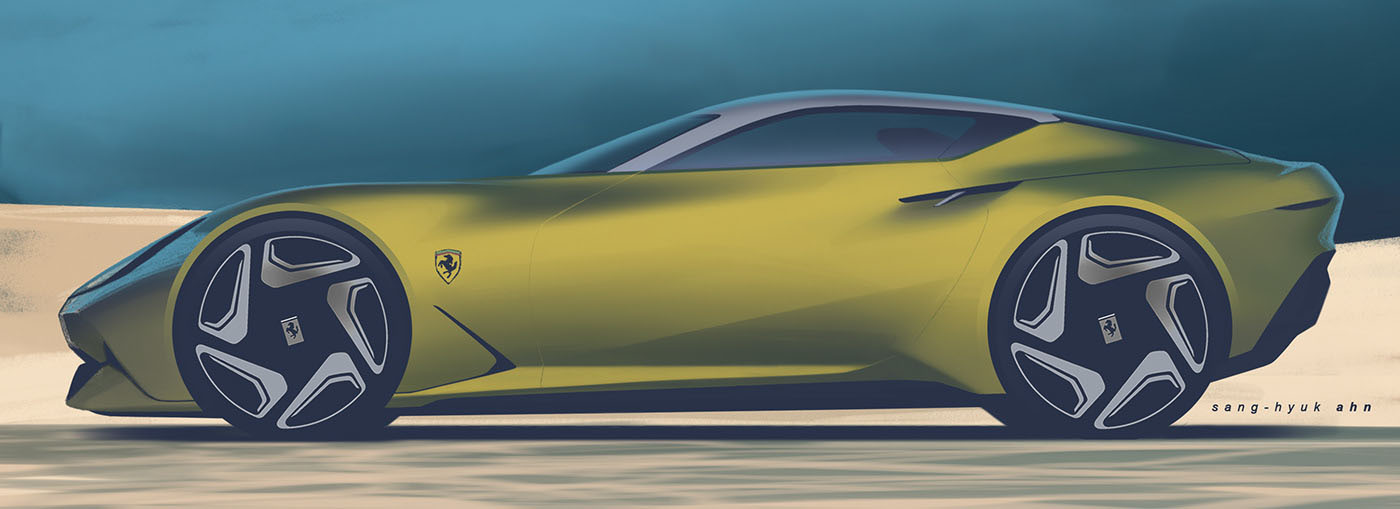 Ferrari 8E8Hyperspeed 14 Ferrari 8E8Hyperspeed Design Looks Like A Suitable Superfast Successor