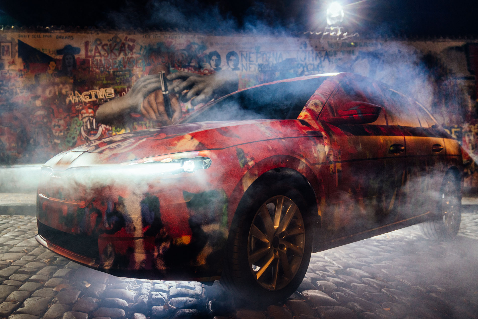 skoda-scala-prague-lennon-wall copy Watch 2019 Skoda Scala’s World Debut Live From Tel Aviv Right Here