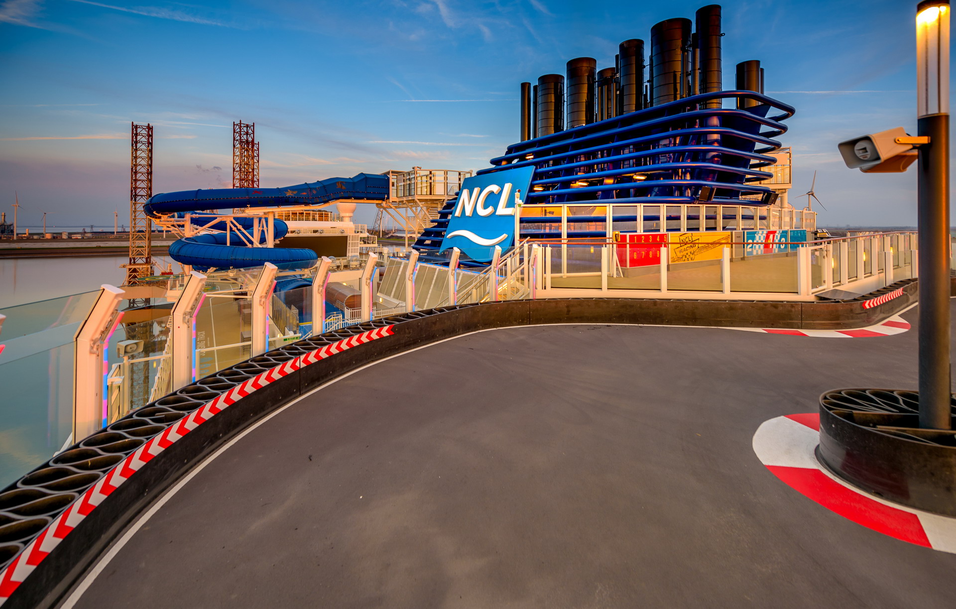 Norwegian Bliss Kaart Racing 14 The ‘Norwegian Bliss’ Cruise Ship Features A Two-Level Go Kart Track