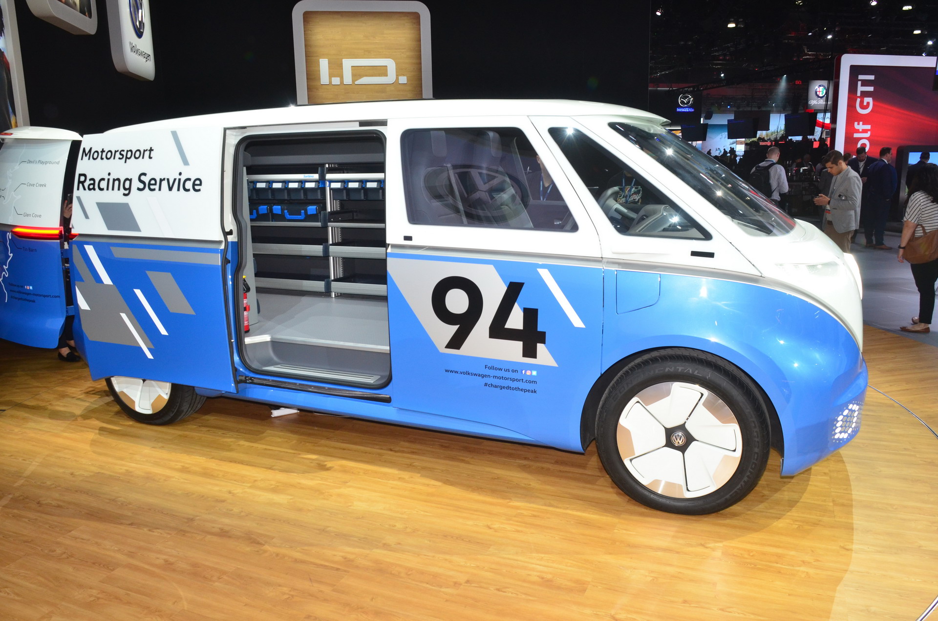 VW Buzz ID Cargo Bus EV 10 Racing Themed VW I.D. Buzz Cargo Gives Us An Early Look Into 2022