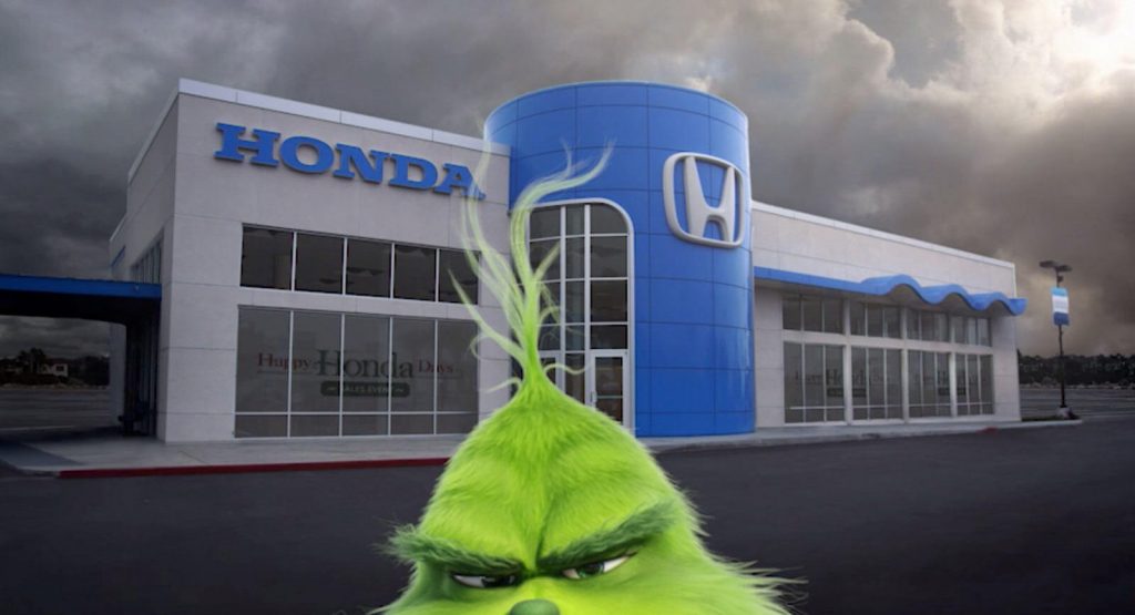 Grinch Wants To Ruin Your Honda Buying Experience For The Holidays