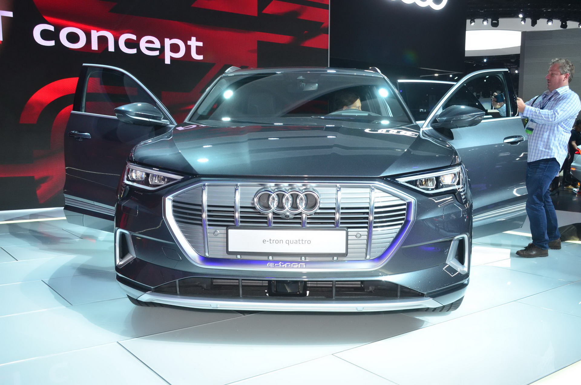 audi etron suv la livepics 7 Audi’s e-tron SUV Is Just As Interesting Without Its Virtual Mirrors
