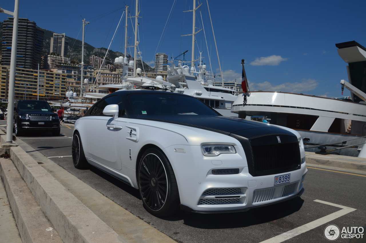 mansory rolls royce wraith spotted 3 730 HP Rolls-Royce Wraith By Mansory Is Rocking White/Carbon Dual Tone Look