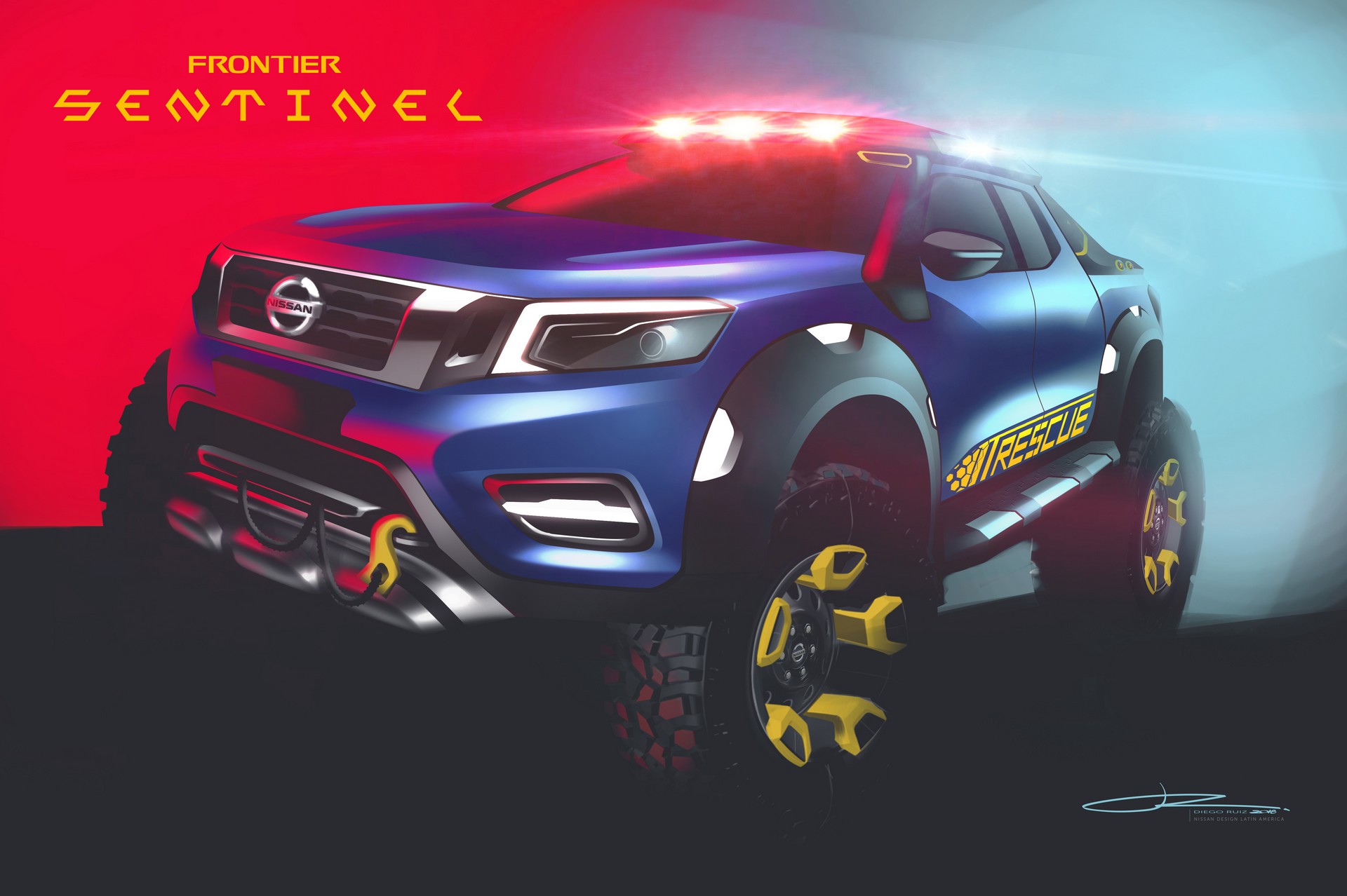 Nissan Frontier Sentinel concept-17 Nissan’s Frontier Sentinel Concept Is A Rugged Rescue Truck With A Drone Landing Pad
