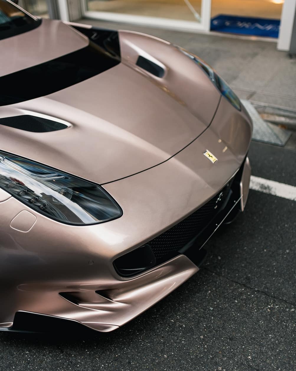 Ferrari-F12tdf-5 Ferrari F12tdf Wears Lamborghini’s Bronzo Masaru Paintjob With Gusto