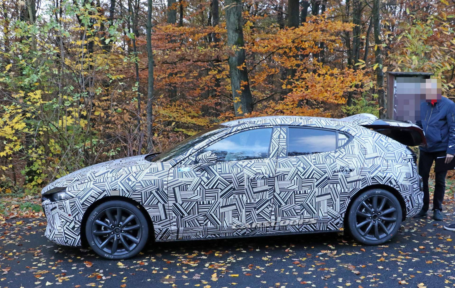 2019 Mazda3 hatchback spy shots 2 All-New 2019 Mazda3 Looks Sleek Inside And Out In Best Photos Yet (Updated)