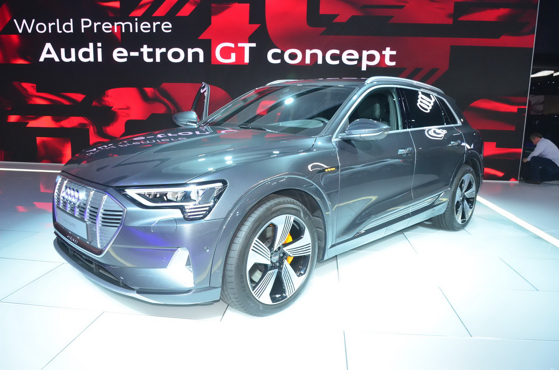 audi etron suv la livepics 1 Audi’s e-tron SUV Is Just As Interesting Without Its Virtual Mirrors