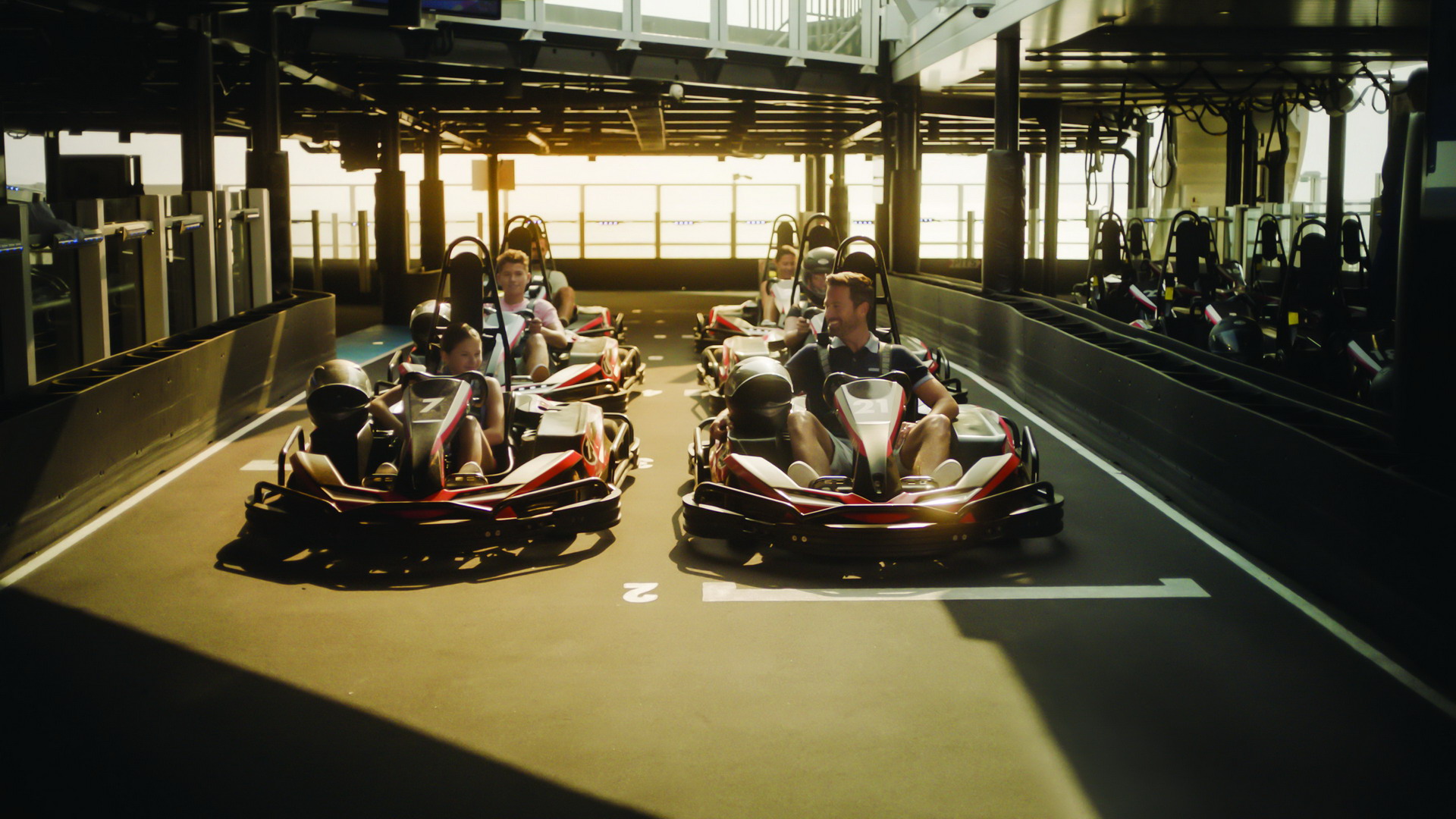 Norwegian Bliss Kaart Racing 15 The ‘Norwegian Bliss’ Cruise Ship Features A Two-Level Go Kart Track