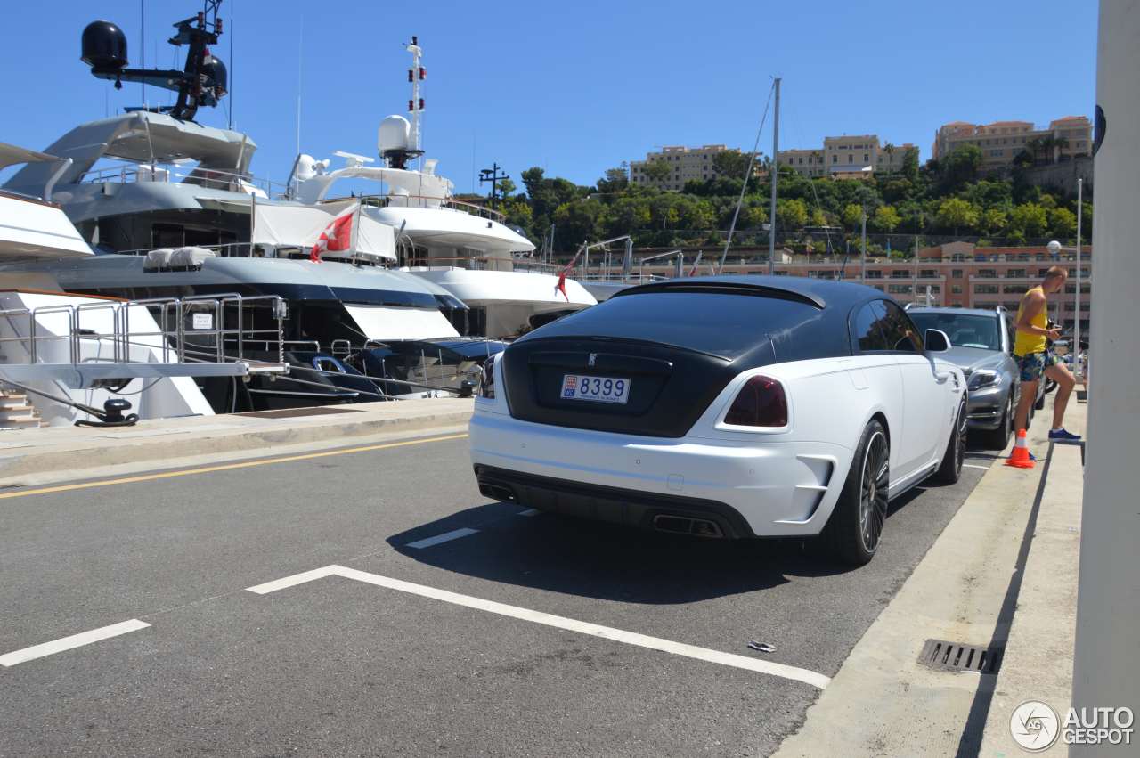 mansory rolls royce wraith spotted 4 730 HP Rolls-Royce Wraith By Mansory Is Rocking White/Carbon Dual Tone Look
