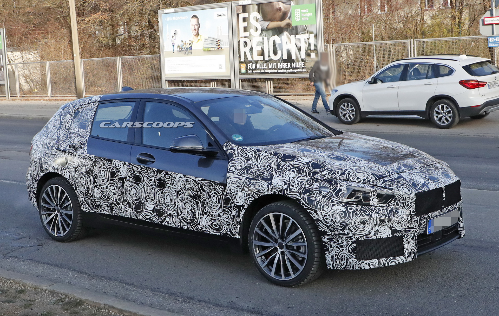 2019 bmw 1series prototype less camo 4 2019 BMW 1-Series: New Front-Wheel Drive Hatch Shows More Flesh