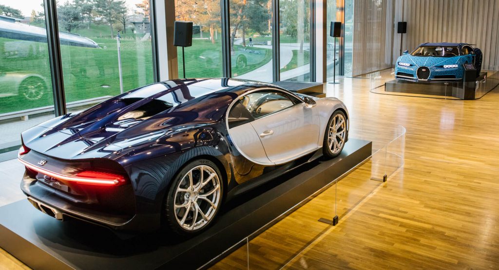  Life-Size Lego Bugatti Chiron Joins The Real Thing At VW Car Museum