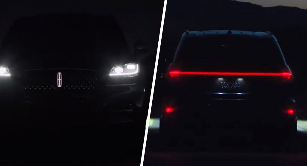 2020 Lincoln Aviator Teases Its Production Face Ahead Of LA Debut