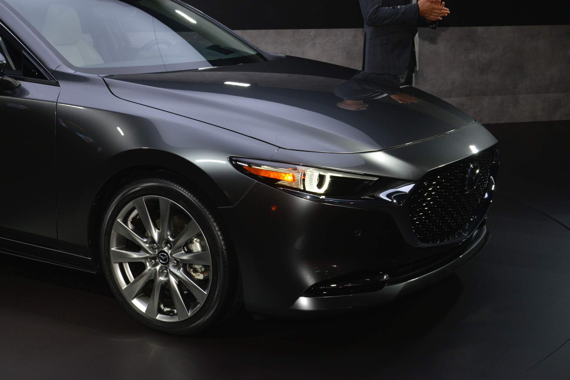 2019 Mazda3 sedan at 2018 LA Auto Show 4 2019 Mazda3 To Come With Two Engines In The U.S., A 2.5 And The 2.0 SkyActiv-X