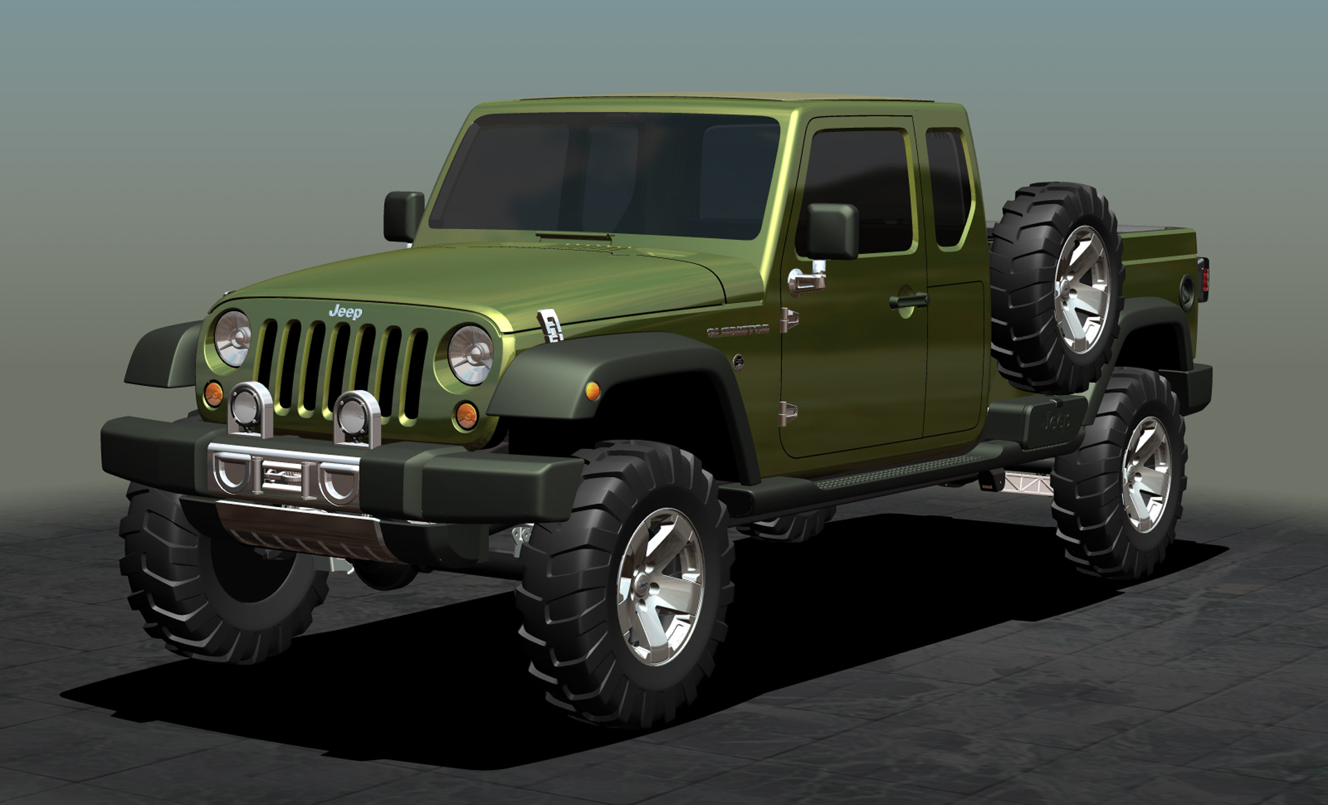 2005-jeep-gladiator-concept-01 Jeep Wrangler Pickup Tipped To Be Called ‘Gladiator’ Instead Of ‘Scrambler’