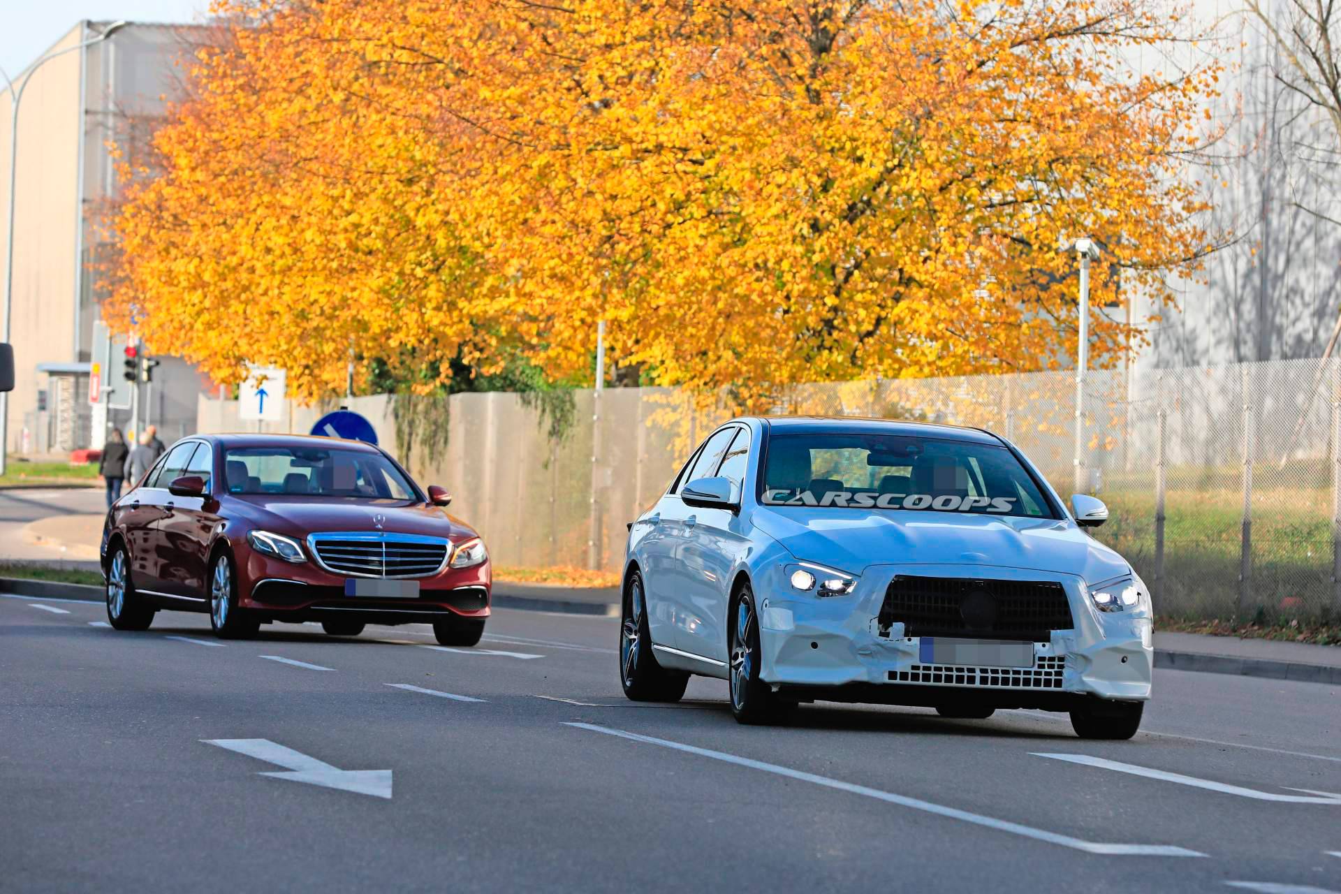 2020 Mercedes-Benz E-Class Sedan spy shots 1 2020 Mercedes-Benz E-Class Sedan Spotted For The First Time With Makeshift Taillights