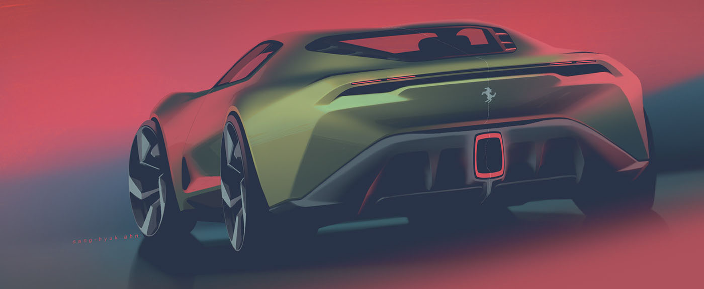 Ferrari 8E8Hyperspeed 01 Ferrari 8E8Hyperspeed Design Looks Like A Suitable Superfast Successor