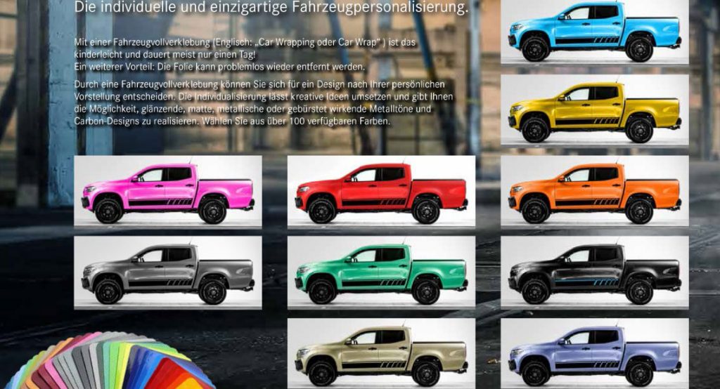  Mercedes-Benz X-Class X² Package Brings Pink, Teal And 100+ Other Color Wraps