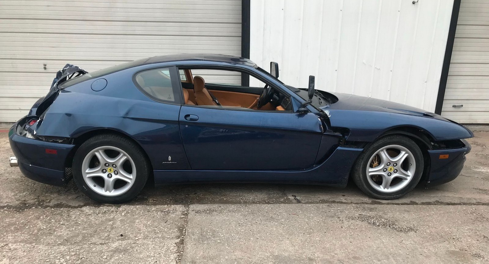 Ferrari-456-Crash-04 Could This Damaged Ferrari 456 With A Six-Speed Manual Become The Perfect Donor Car?