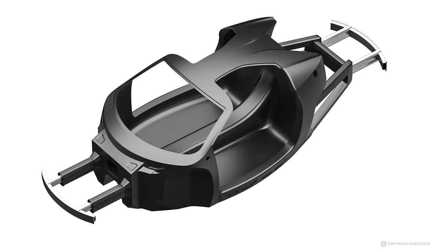 Ferrari F40 Tribute by Samir Sadikhov 3 Legendary Ferrari F40 Reimagined Using Brand’s Current Styling Cues