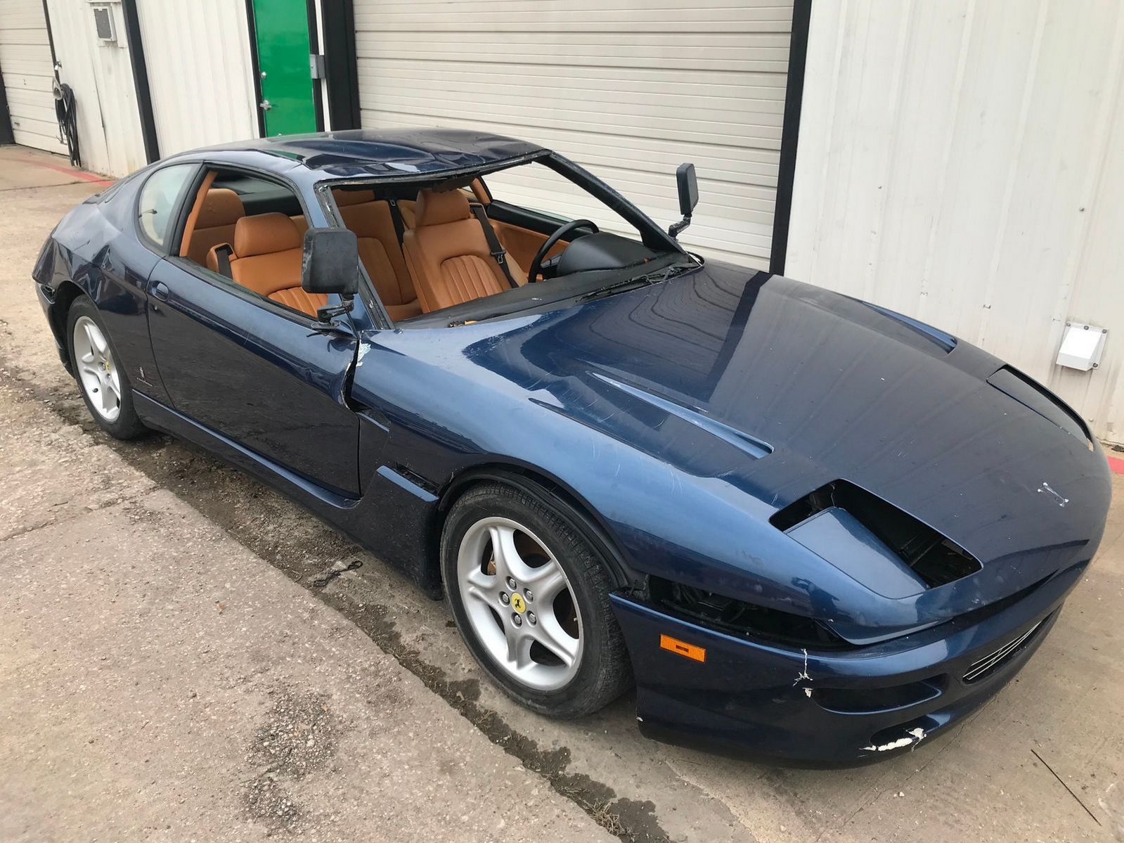 Ferrari-456-Crash-02 Could This Damaged Ferrari 456 With A Six-Speed Manual Become The Perfect Donor Car?