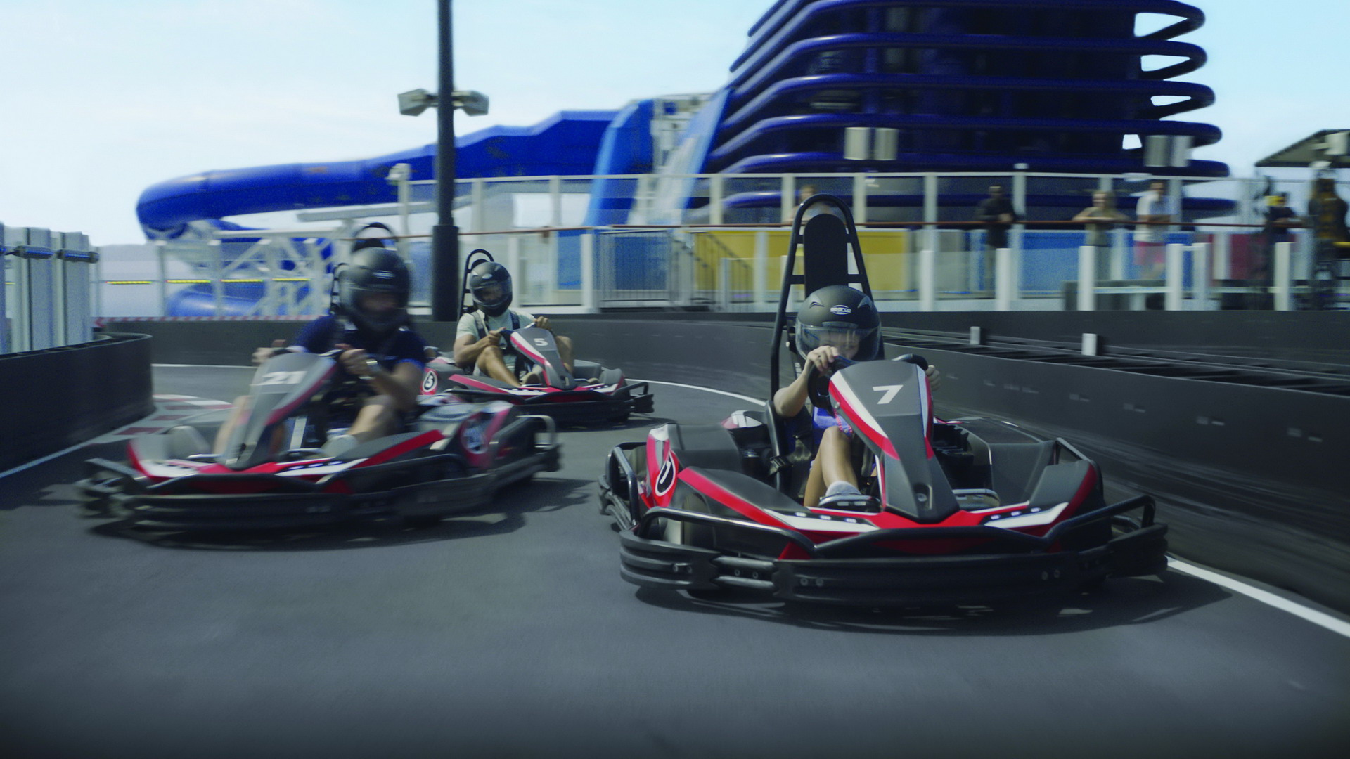 Norwegian Bliss Kaart Racing 16 The ‘Norwegian Bliss’ Cruise Ship Features A Two-Level Go Kart Track
