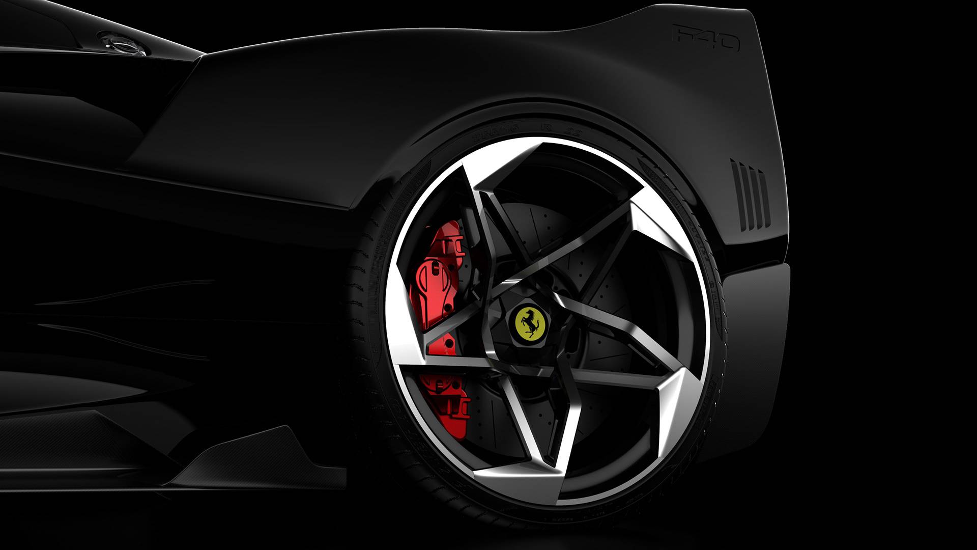 Ferrari F40 Tribute by Samir Sadikhov 18 Legendary Ferrari F40 Reimagined Using Brand’s Current Styling Cues