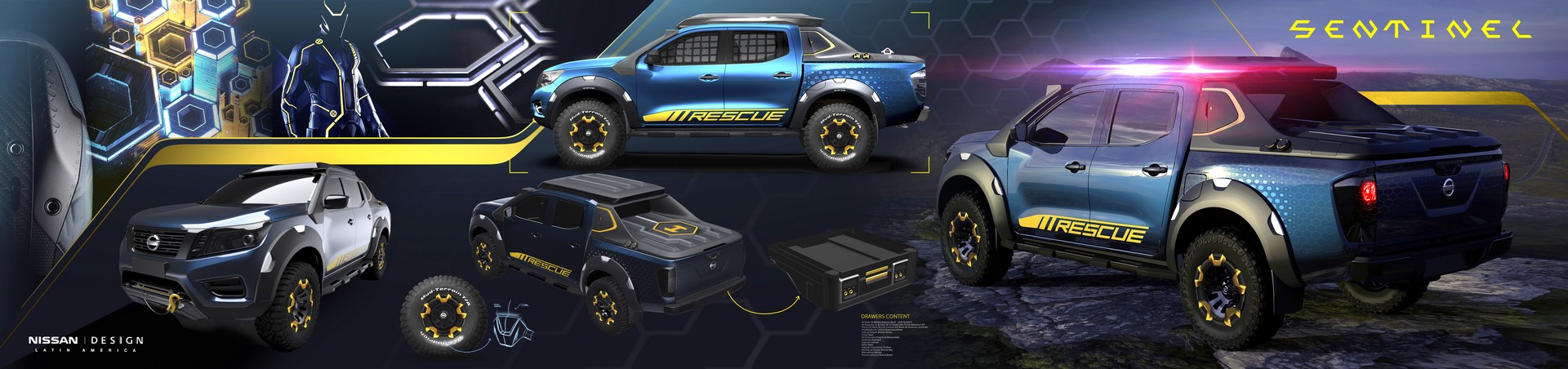 Nissan Frontier Sentinel concept-19 Nissan’s Frontier Sentinel Concept Is A Rugged Rescue Truck With A Drone Landing Pad
