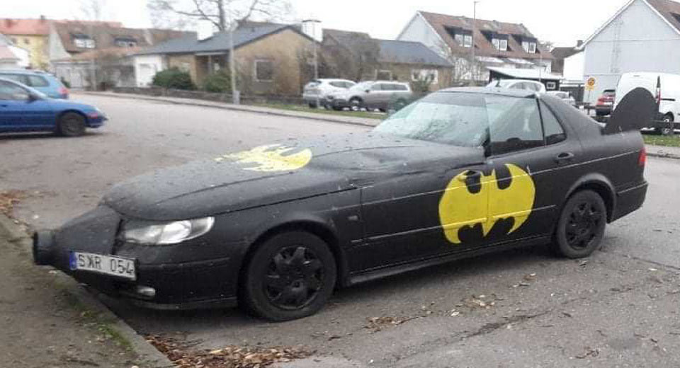 Holy Saabs, Batman! Swede Uses Old 9-5 To Create A Batmobile
