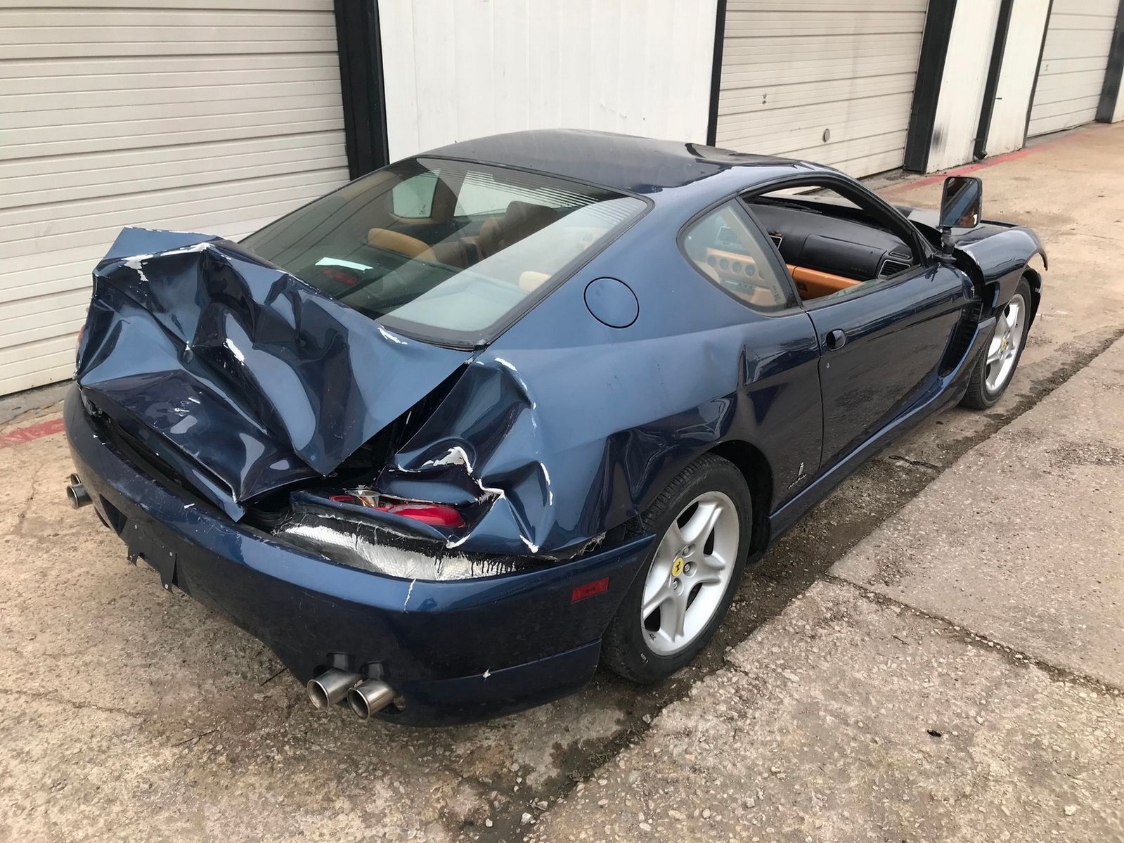 Ferrari-456-Crash-03 Could This Damaged Ferrari 456 With A Six-Speed Manual Become The Perfect Donor Car?