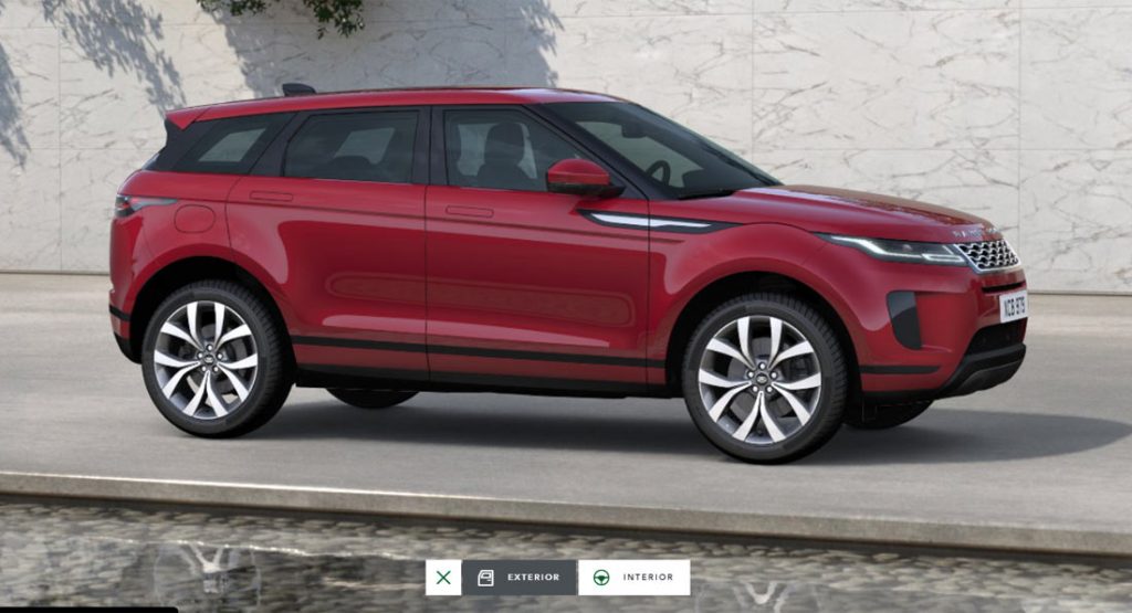 2020 Range Rover Evoque Configurator Is Online How Will You